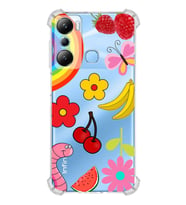 PrintiFy İnfinix Hot 20i Uyumlu Water Color 5 Baskılı Şeffaf Köşe Korumalı Antişok Kılıf