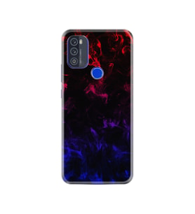 Reeder P13 Blue Max 2021 Kılıf Silikon Desen Blue Red Fire 1637