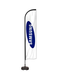 Samsung Logolu Yelken Bayrak Set
