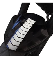 Ok Tasarımlı Reflektif Gri Çamurluk Kask Sticker Çınar Extreme