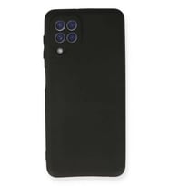 Galaxy A22 Kılıf First Silikon - Siyah