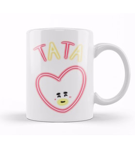 Bt21 Glowing Tata Kupa Bardak Porselen