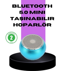 Taşınabilir Mini Bluetooth Hoparlör 9m Menzil Dahili Mikrofon