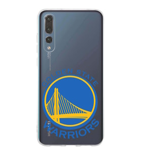 Huawei P20 Pro Uyumlu Kapak Golden State Warriors Tasarımlı Şeffaf Silikon Kılıf