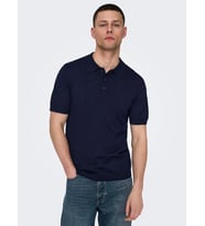 ONSWYLER REG 14 SS POLO KNIT NOOS DARK NAVY