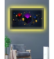 Led Işıklı 3d Dekoratif (hediyelik Kanvas Tablo)