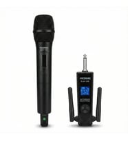 ROSE R-201-EW UHF Kablosuz Dijital El Mikrofonu (Siyah)