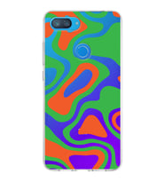 Xiaomi Mi 8 Lite Uyumlu Kapak Renkli Desen Tasarımlı Şeffaf Silikon Kılıf