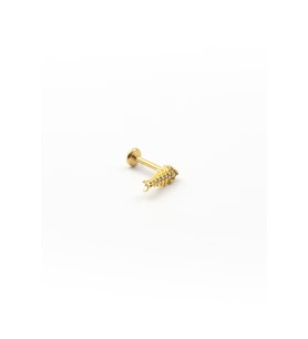 Gold Balık Kılçığı Tragus Helix Piercing – Şık Tasarım, Anti Alerjik, Kararma Yapmaz