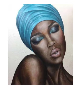 Uykudaki Güzel Sayılarla Boyama Seti Canvas Kasnaklı 40 x 50 cm