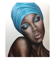 Uykudaki Güzel Sayılarla Boyama Seti Canvas Kasnaklı 40 x 50 cm