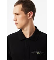Lacoste Classic Fit Polo T-Shirt Erkek Polo Yaka Tişört Siyah