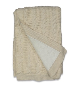 538790 Trikomer Unisex Bebe Triko Çantalı Battaniye (Bej)