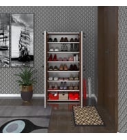 Kenzlife ayakkabılık ayakkabı dolabı kilitli be real cvz 140*70*32 kapaklı arkalıklı ofis dolabı iki bölme (Karışık)