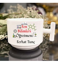 Fen Bilimleri Öğretmenine Özel T Kulp Nescafe Fincanı