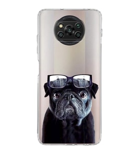 PrintiFy Xiaomi Poco X3 NFC ile Uyumlu 1mm Slim Fit Köpek 3 050f Baskılı Şeffaf  Kılıf