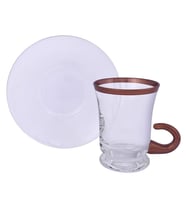 Lıvıano Kulplu Çay Takımı Bellis 12 Parça Rose Gold 01
