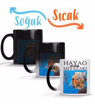 Hayao Miyazaki Thinking Face Sihirli Kupa Bardak Porselen