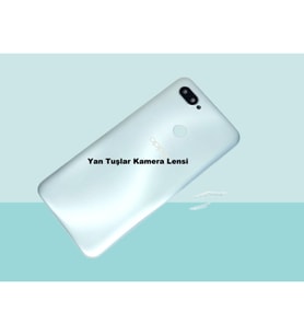 Oppo A12 Uyumlu FULL KASA Arka Kapak Batarya Kapağı - GRİ