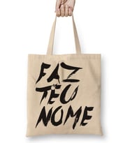Faz teu Nome Bez Çanta Uzun Saplı
