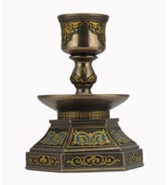 WISE Veronese Serisi-WISE ARABESK MUMLUK-12*8*8 CM. (Gold)