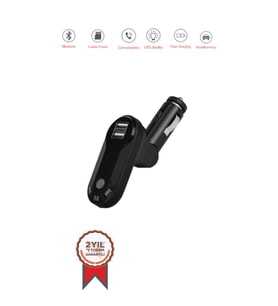 Torima G8 PD Şarj Özellikli Dijital Göstergeli Bluetooth Fm Transmitter Siyah
