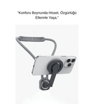 Boyun Askılı Esnek Telefon Tutucu  Manyetik Uyumlu, Eller Serbest, Çok Amaçlı Kullanım