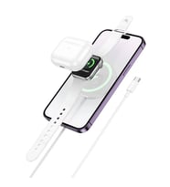 HOCO CW50 15W AirPods + Apple Watch+iPhone 3in1 Kablosuz Manyetik Hızlı Şarj Alet - SSSSSS8405-1