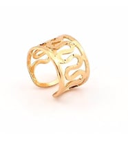 GOLD SARI RENKLİ EARCUFF KIKIRDAK KÜPE SARMAL DESENLİ  EX097