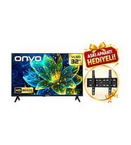 Onvo 32VL50F3HA 32" 82 Ekran Uydu Alıcılı HD LED TV Askı Aparatı Hediyeli