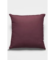 Bordo Tek Renk 4'lü Set Çift Taraflı Kırlent Kılıfı 4KRL007