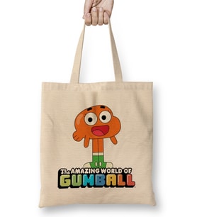 Darwin Watterson The Amazing World of Gumball Bez Çanta Uzun Saplı