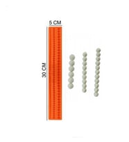 ŞEKER HAMUR KALIBI SİLİKON İNCİ ZİNCİR 5*30 CM