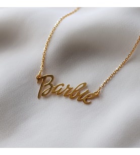 Kişiye Özel 925 Ayar Gümüş Barbie Kolye