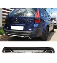 Renault Megane 2 SW Gri Difüzör Çiftli Kare Egzoz Görünümlü D Tip Difizör 2002 - 2009