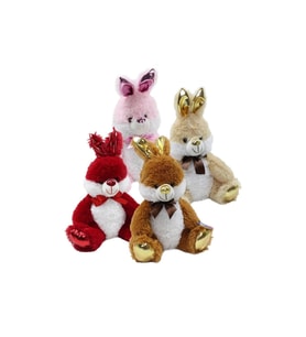 Halley Oyuncak 62504 Parlak Tavşan Peluş Oyuncak 40 Cm (Çok Renkli)