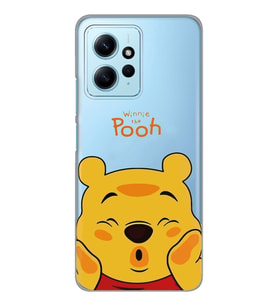 Redmi Note 12 4G Uyumlu Winnie The Pooh Desenli Şeffaf Telefon Kılıfı