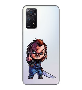Xiaomi Redmi Note 12 PRO 4G Uyumlu Chucky Tasarımlı Şeffaf Telefon Kılıfı