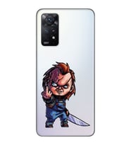 Xiaomi Redmi Note 12 PRO 4G Uyumlu Chucky Tasarımlı Şeffaf Telefon Kılıfı