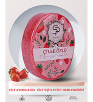 Pure and Shine ÇİLEK ÖZLÜ EL YAPIMI DOĞAL SÜNGERLİ SABUN