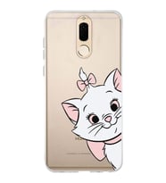 Huawei Mate 10 Lite Uyumlu Marie Kedicik Desenli Şeffaf Telefon Kılıfı