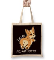 Funny Dog Owner Pets Lover Puppy Fans Animal Rescue Welfare Bez Çanta Uzun Saplı