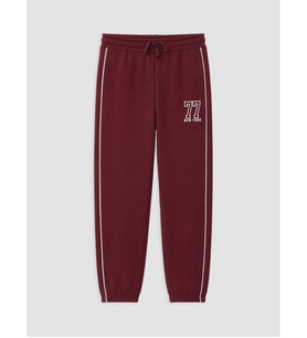 LCW Kids Bordo Nyc Baskılı Erkek Çocuk Kalın Jogger Eşofman Altı