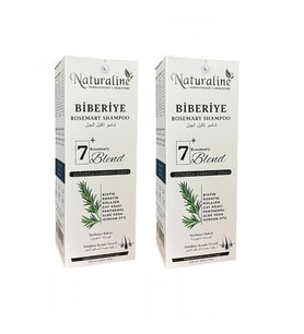 Naturaline Biberiye Şampuanı 400 ml 2 Adet Roemary Shampoo 7 Doğal Bileşim