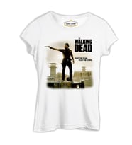 The Walking Dead - Rick Beyaz Kadın Tshirt