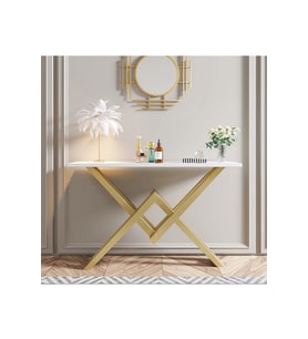 Fiona Gold Metal Beyaz Dresuar