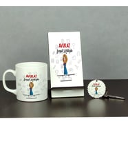 Avukat Üçlü Set (Kupa + Telefon Standı + Anahtarlık) 001