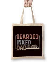 Bearded Inked Dad Papa Daddy Stepdad Father Husband Family Bez Çanta Uzun Saplı