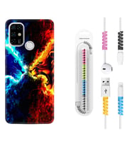 Casper E30 F20 X20 Kılıf Kablo Koruma Spiral Silikon Red Blue Leon 1714