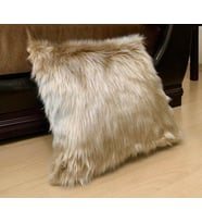 YILMAZHOME Peluş Kırlent Kılıfı - Sütlü Kahve